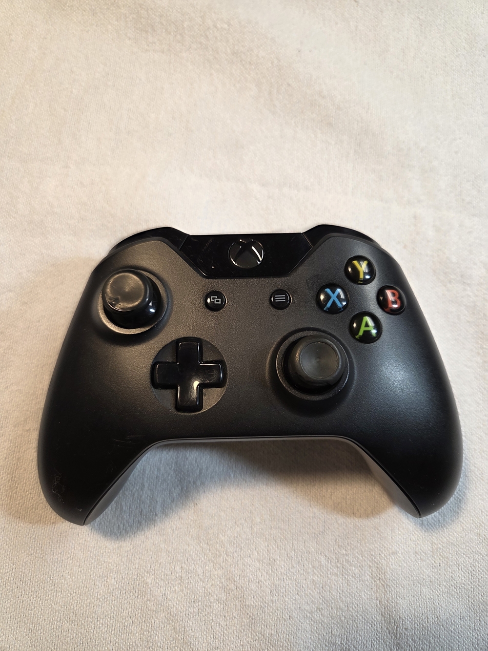 Microsoft Black Xbox One Wireless Controller (Rear View)